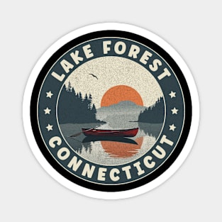 Lake Forest Connecticut Sunset Magnet