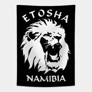 Etosha National Park - Namibia | Lion Face Tapestry