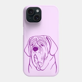 Neapolitan Mastiff (Lilac and Purple) Phone Case