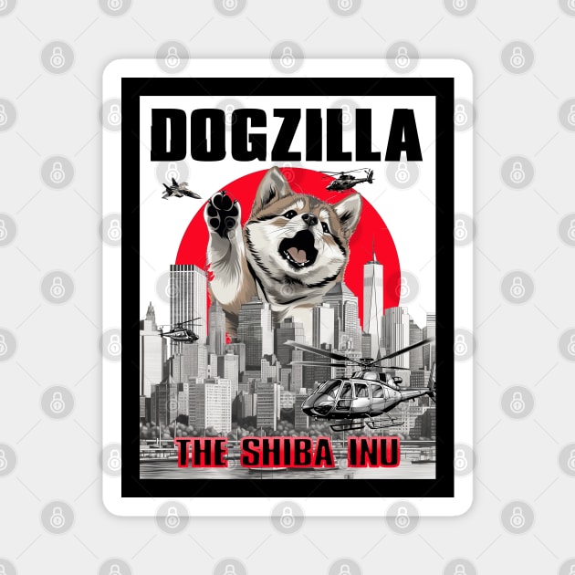 Dogzilla: The Shiba Inu Magnet by DreaminBetterDayz