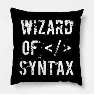 Wizard of syntax Pillow