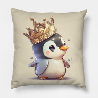 King of the Penguins Pillow