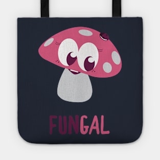 Fungal Fun Gal - Cute Mushroom-Themed Tee Tote