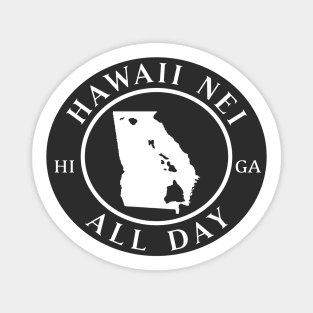 Roots Hawaii and Georgia by Hawaii Nei All Day Magnet