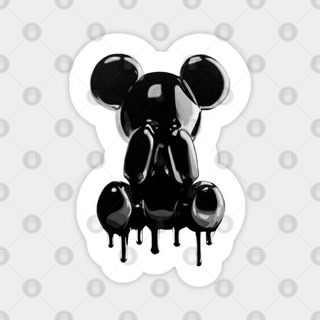 Drippy Bear Magnet by pmuirart