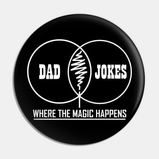 Dad Jokes (white text) Pin