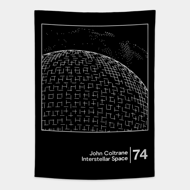 John Coltrane / Minimal Graphic Artwork Design Tapestry by saudade