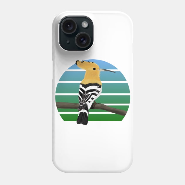 jz.birds Hoopoe Bird Animal Art Phone Case by jzbirds