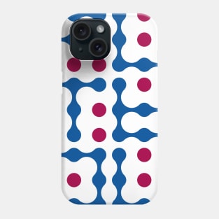 Futbol Metaballs Typography (Blue Red) Phone Case