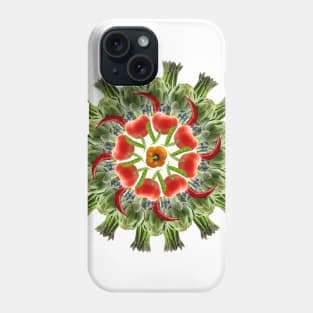 artichoke mandala Phone Case