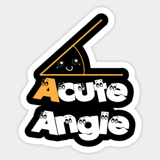 A Cute Acute Angle Geometry Sticker for Sale by BenOsaShirts