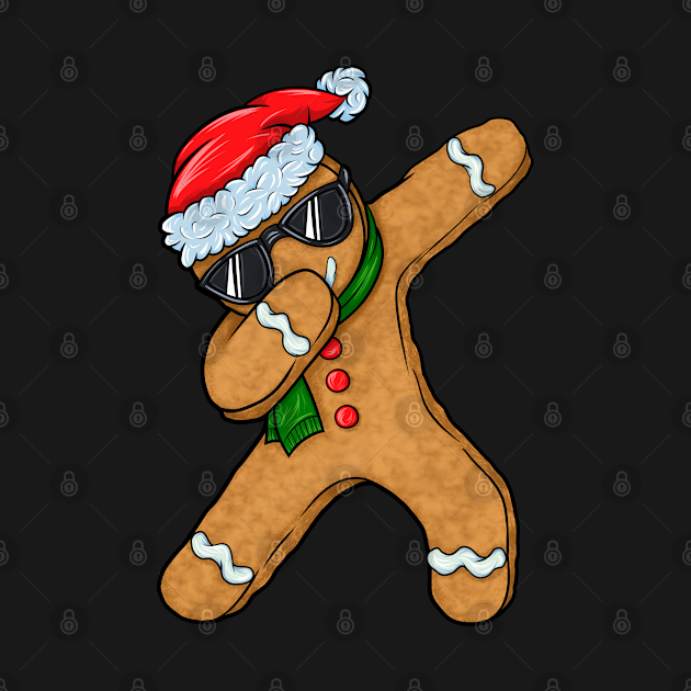 Discover Dabbing Gingerbread Man Cookie Santa Christmas Gift - Dabbing Gingerbread Man - T-Shirt