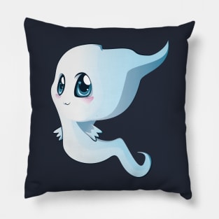 Cute cartoon white ghost Pillow