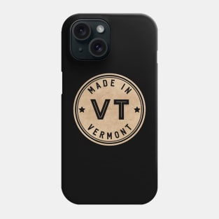 Made In Vermont VT State USA Phone Case