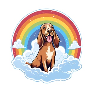 Cute Bracco Italiano Rainbow Cloud Kawaii Dog Happy Puppy T-Shirt