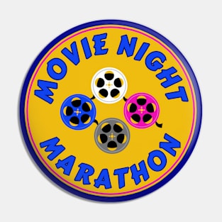 Movie Night Marathon Binge Watching 3 Pin