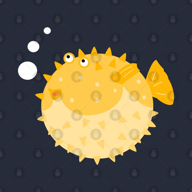 Cute Puffer Fish by LulululuPainting
