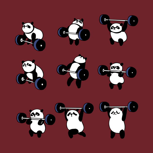 Olympic Lifting Panda by huebucket