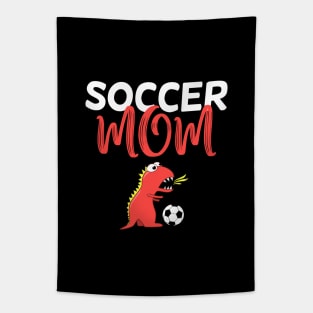 Soccer mom cute dinosaur Tapestry