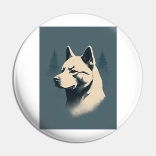 Akita Dog 1 - Japanese Retro Style Pin