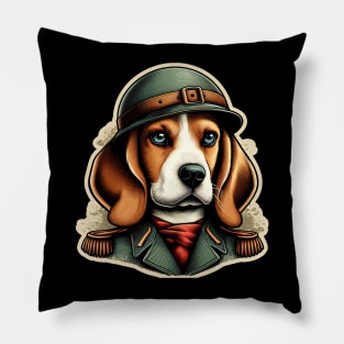 Beagle Soldier Pillow