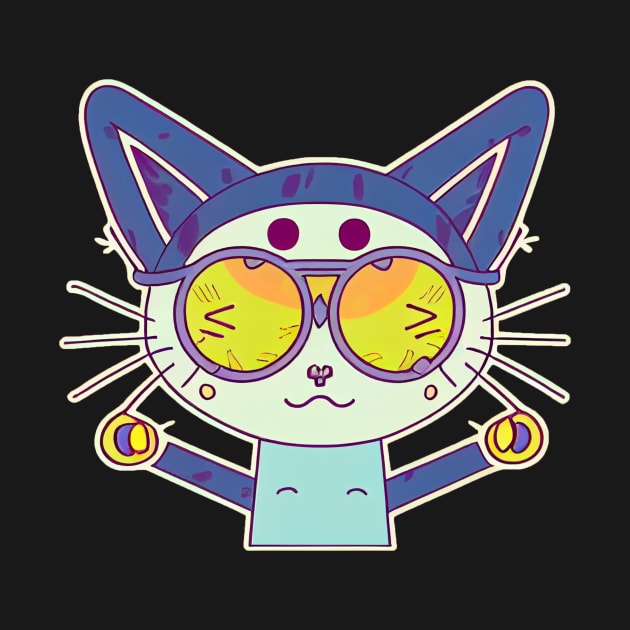 Cat cute sticker styles Galaxy by ComicsFactory