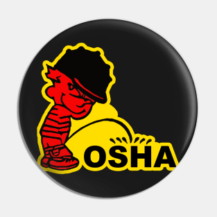 Calvin pee on OSHA Pin