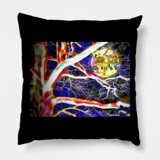 Magical Night in the Forest Pillow