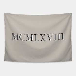 Roman Numeral 1968 Tapestry