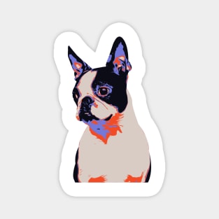 French Bulldog Retro Art Magnet