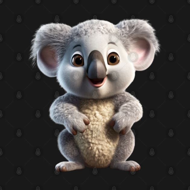 Cute Animal Characters Art 13 -Koala- by Lematworks