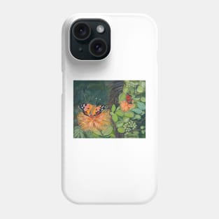 Kamehameha Butterlies with Orange Ohia Phone Case