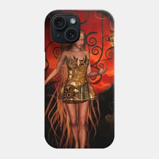 Steampunk girl Phone Case