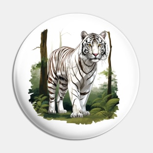 White Tiger From India Pin