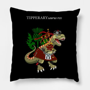 Clanosaurus Rex TIPPERARYsaurus Plaid Tipperary Irish Ireland Family Tartan Pillow