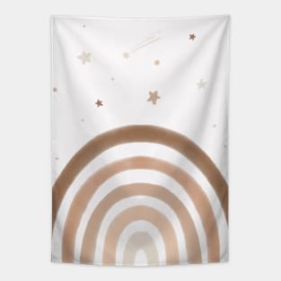 Boho Rainbow And Stars Tapestry