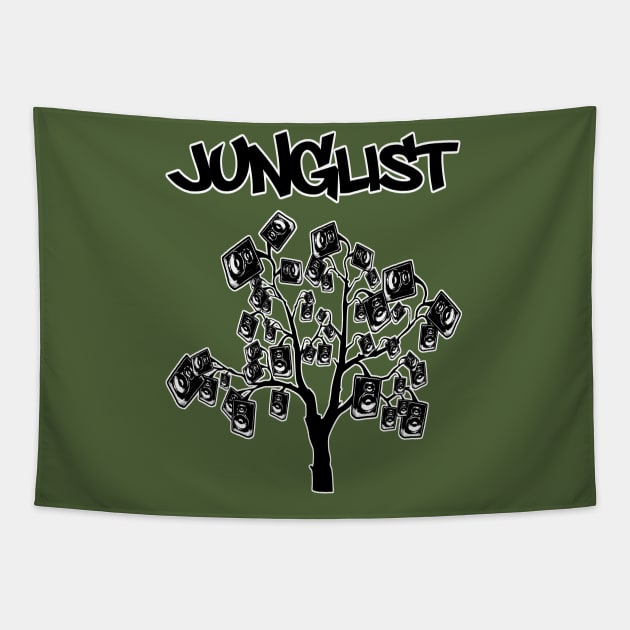 Junglist- Boomtree Tapestry by AutotelicArt