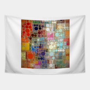 Circle Square Colorful Pattern Tapestry