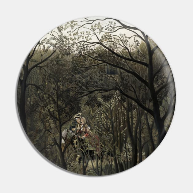 Rendezvous in the Forest by Henri Rousseau Pin by Classic Art Stall