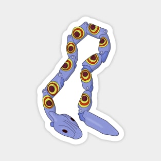 Retro Blue Plastic Snake Magnet