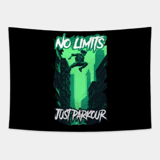 No limits, Just Parkour! Tapestry