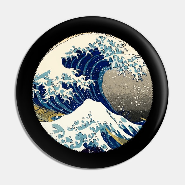 Legendary Great Wave off KANAGAWA abstract style retouched artwork Pin by Naumovski