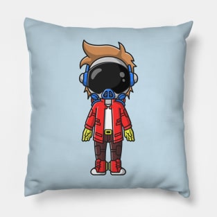 Cute Astronaut Punk Cartoon Pillow