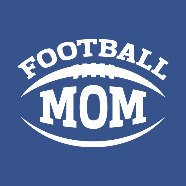 Football Mom (White) by TeeSwagUniverse