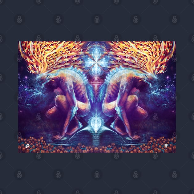 Duality - Digital Painting - Visionary Art by Manafold