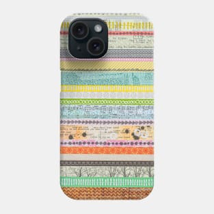 Rows of different abstract patterns Phone Case
