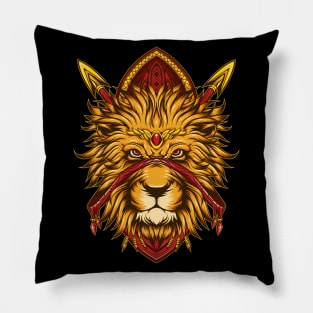 Lion Warrior Pillow