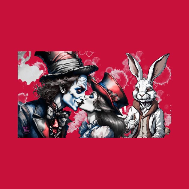 Mad Hatter kisses Alice by Viper Unconvetional Concept