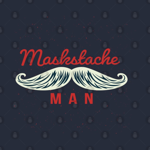 Vintage MASKSTACHE MAN by Jitterfly