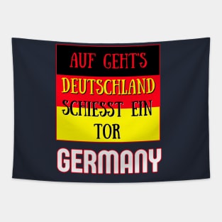 Germany Qatar World Cup 2022 - Auf Geht's Deutschland schiesst ein tor Tapestry